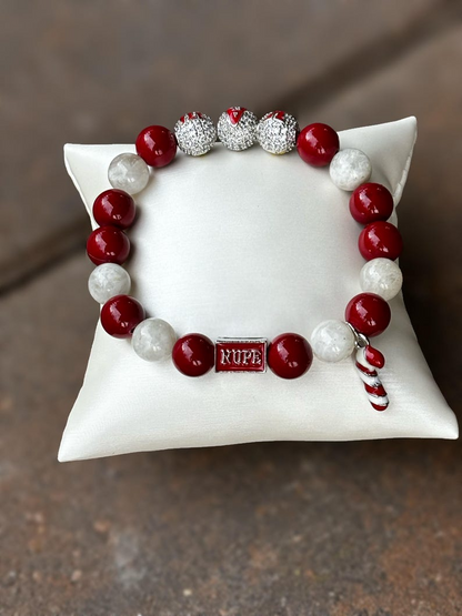 Kappa Alpha Psi Beaded Charm Bracelet