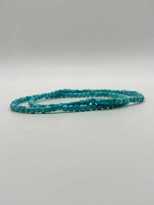 Gorgeous AAA turquoise gemstone anklet! Great for balance, wisdom and serenity! Sold individually