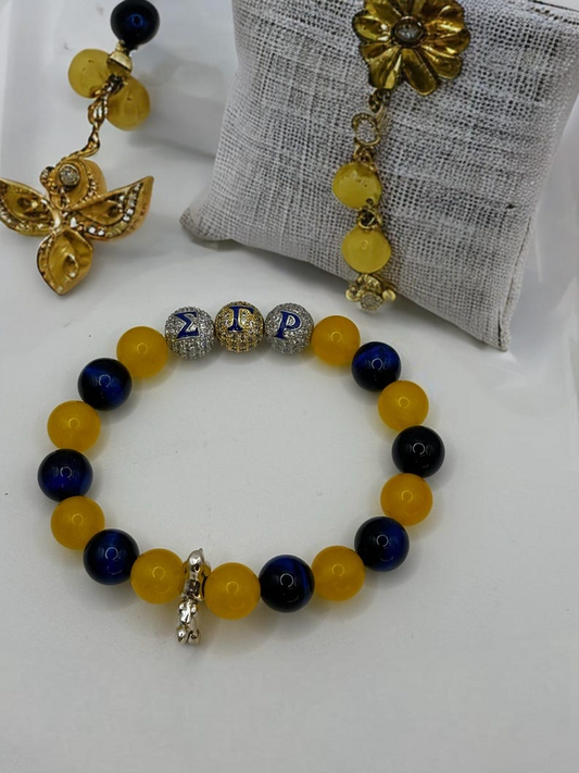 Stylish Sigma Gamma Rho Beaded Bracelet Set! Poodles Where You At?