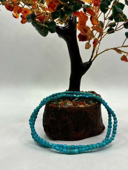 Gorgeous AAA turquoise gemstone anklet! Great for balance, wisdom and serenity! Sold individually